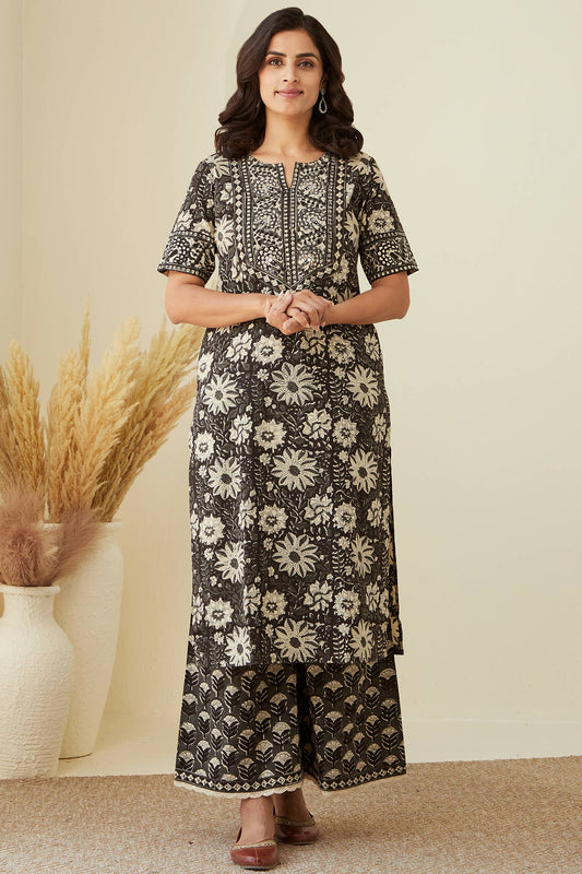 Sehra Mahira Bagru Kurta