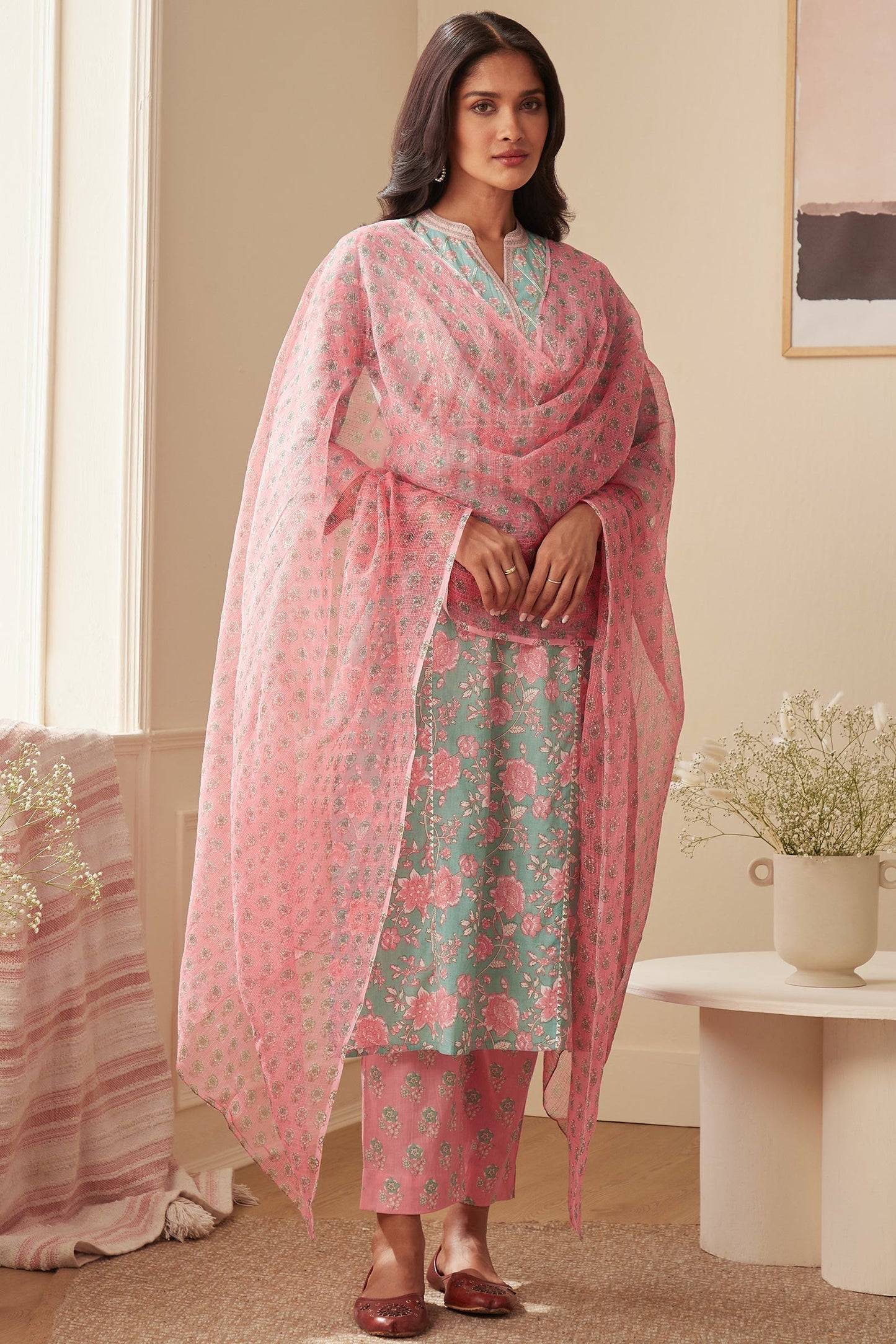 Rosheen Raya Sanganeri Kurta