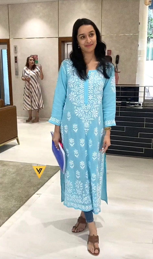 Bela Premium Chikankari Modal Kurti
